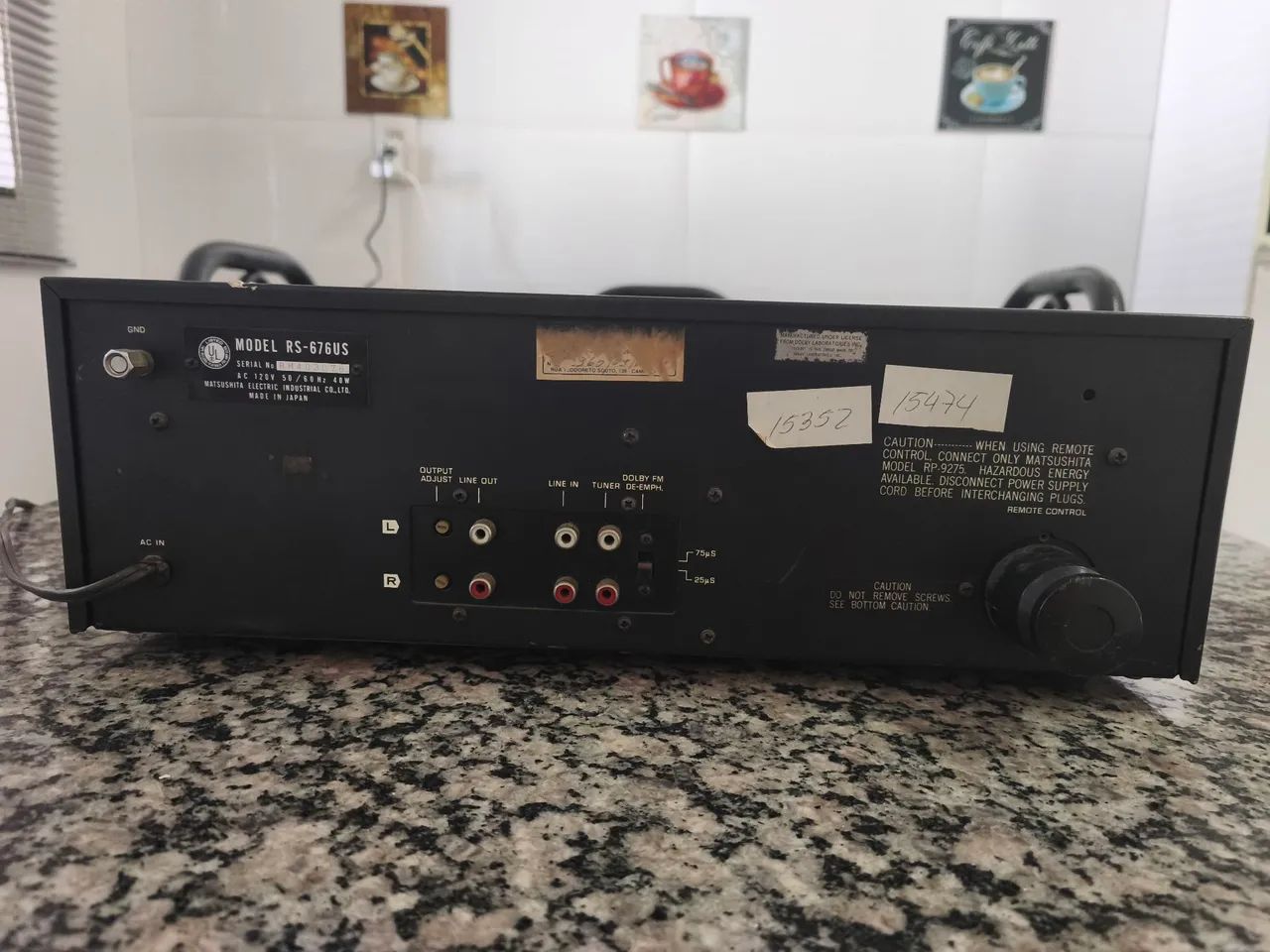 Tape deck Technics Panasonic 676-US cabeça de ferrite - Foto 4