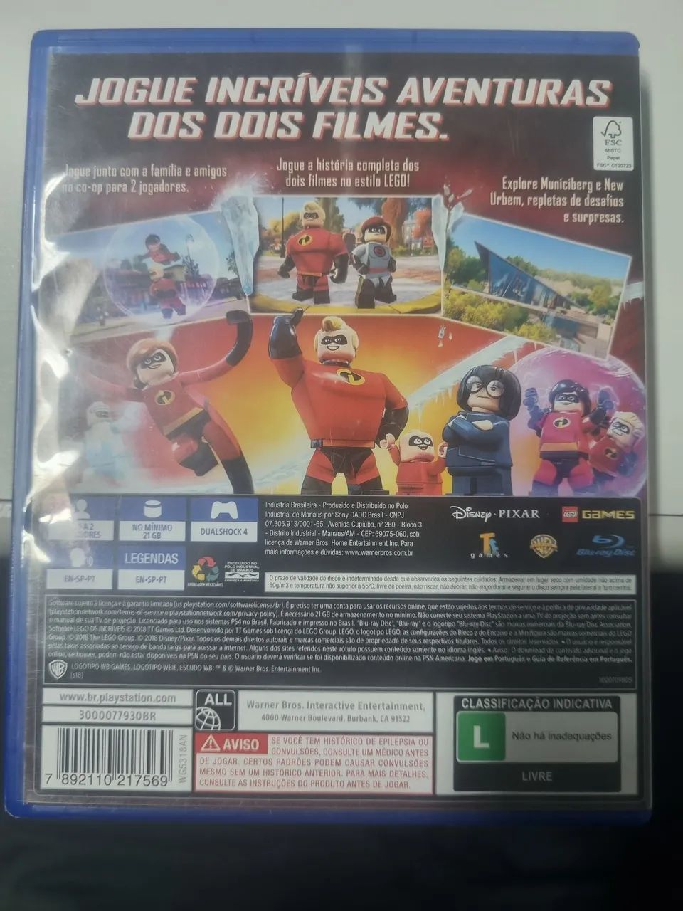 JOGO LEGO OS INCRÍVEIS PS4 - Foto 2