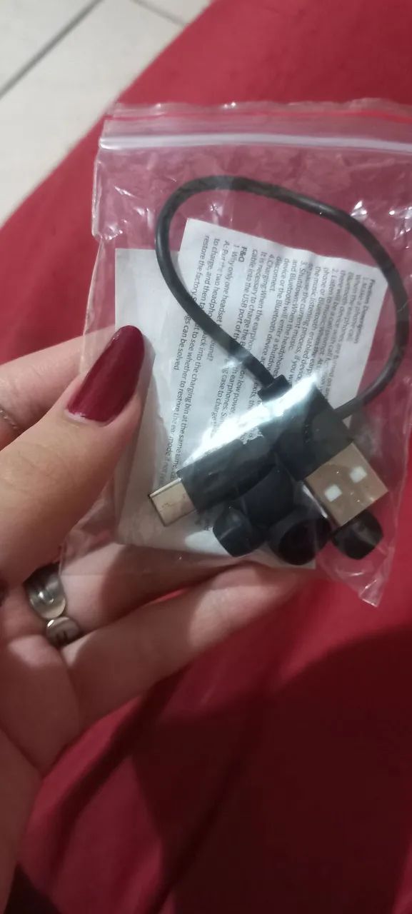Fone de ouvido Bluetooth E6s 5.0 TWS com LED - Foto 2