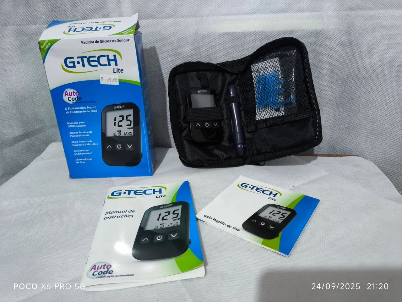 Medidor de Glicose G-Tech 