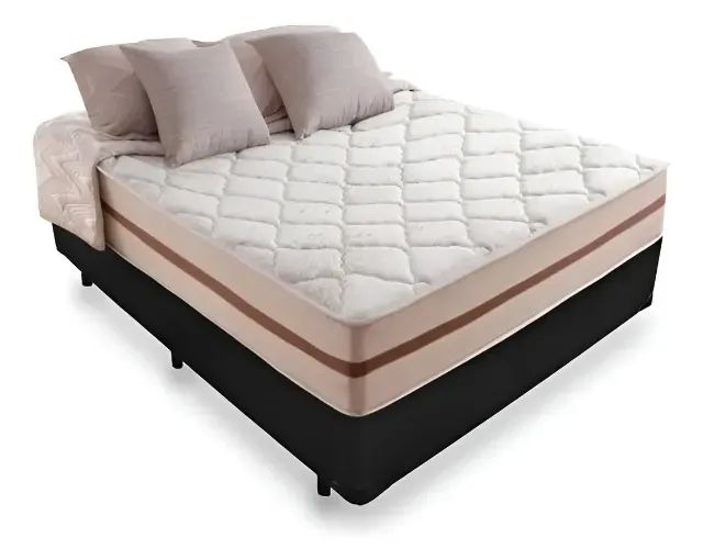 Cama Box Casal Completa com Colchão de Molas - Foto 2