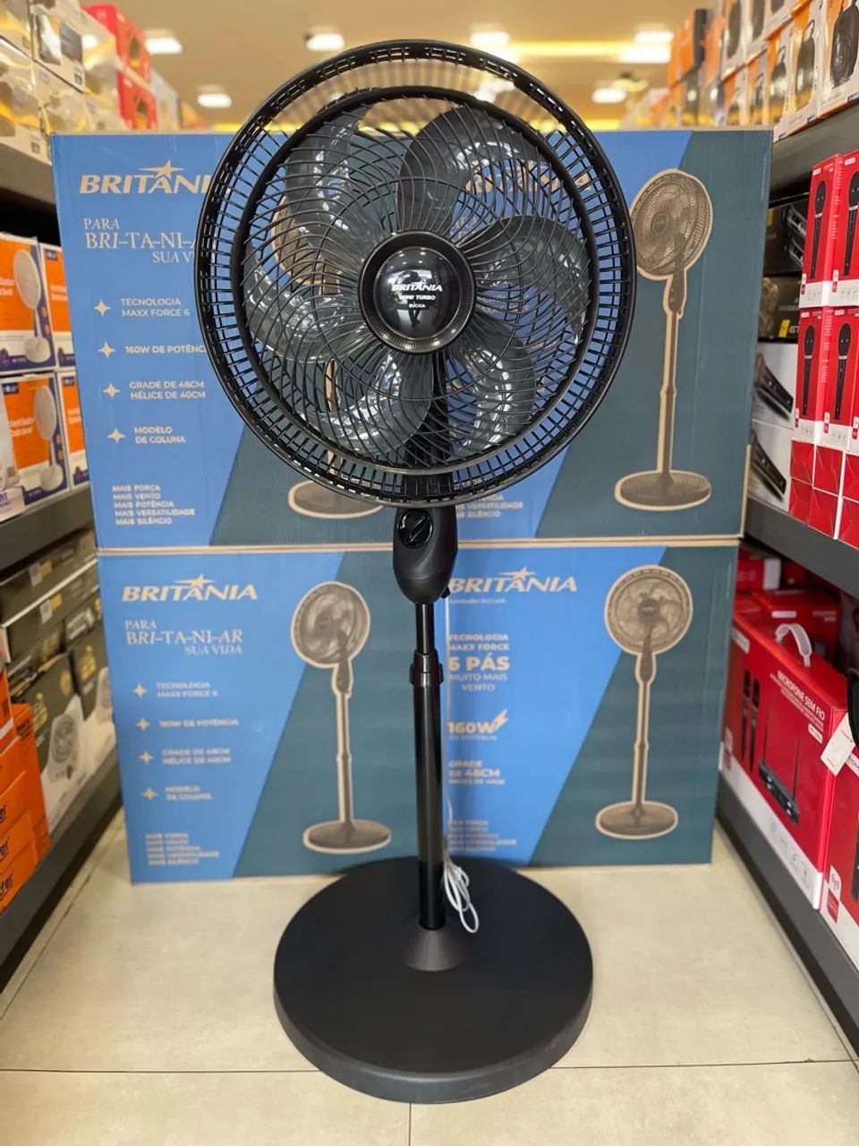 VENTILADOR BRITÂNIA DE 45 cm de pé *44 - Foto 2