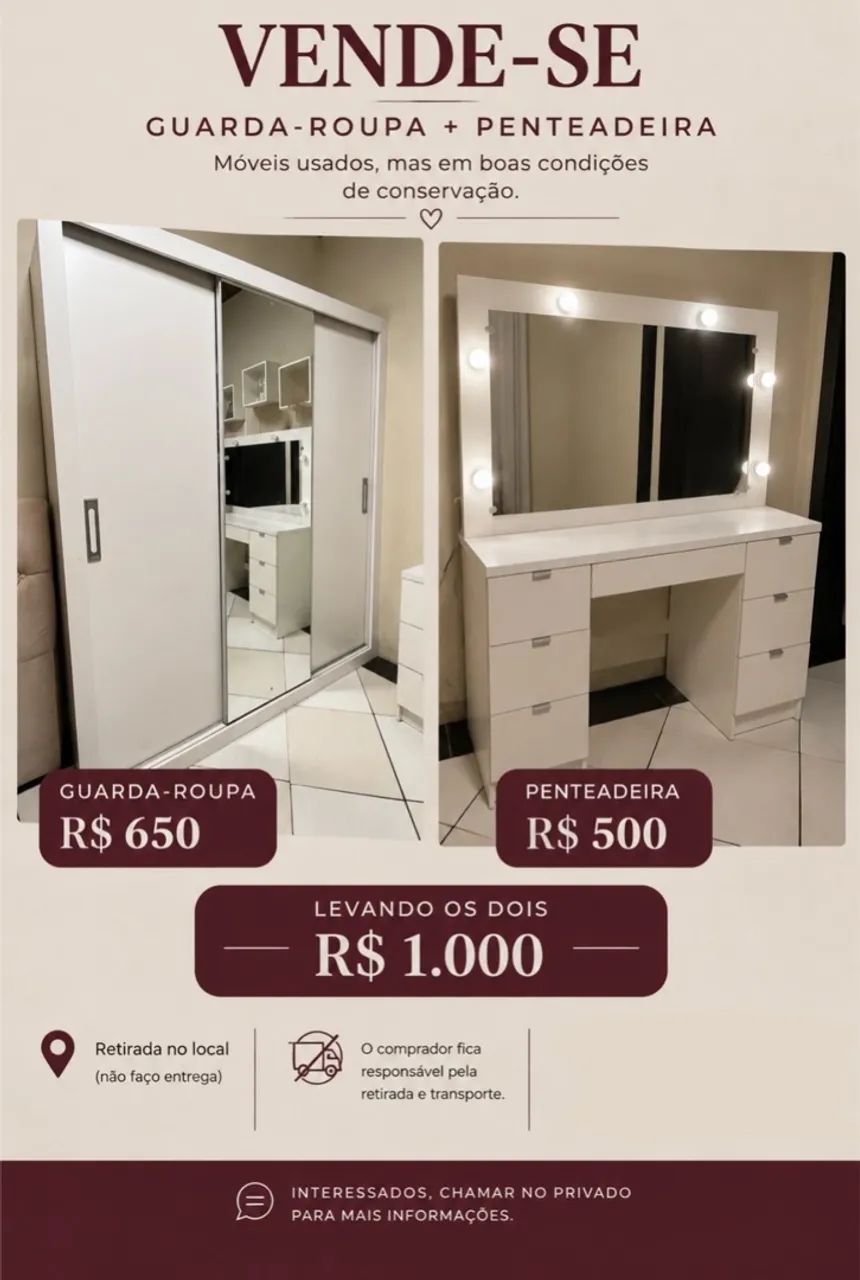 Guarda roupa + Penteadeira