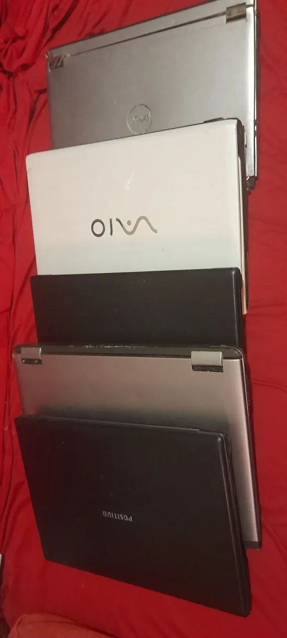 5 notebooks para retirada de peças 