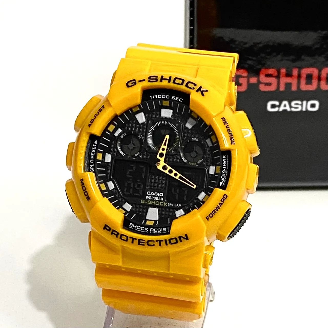 Relógio G-shock GA100 amarelo novo + caixa 