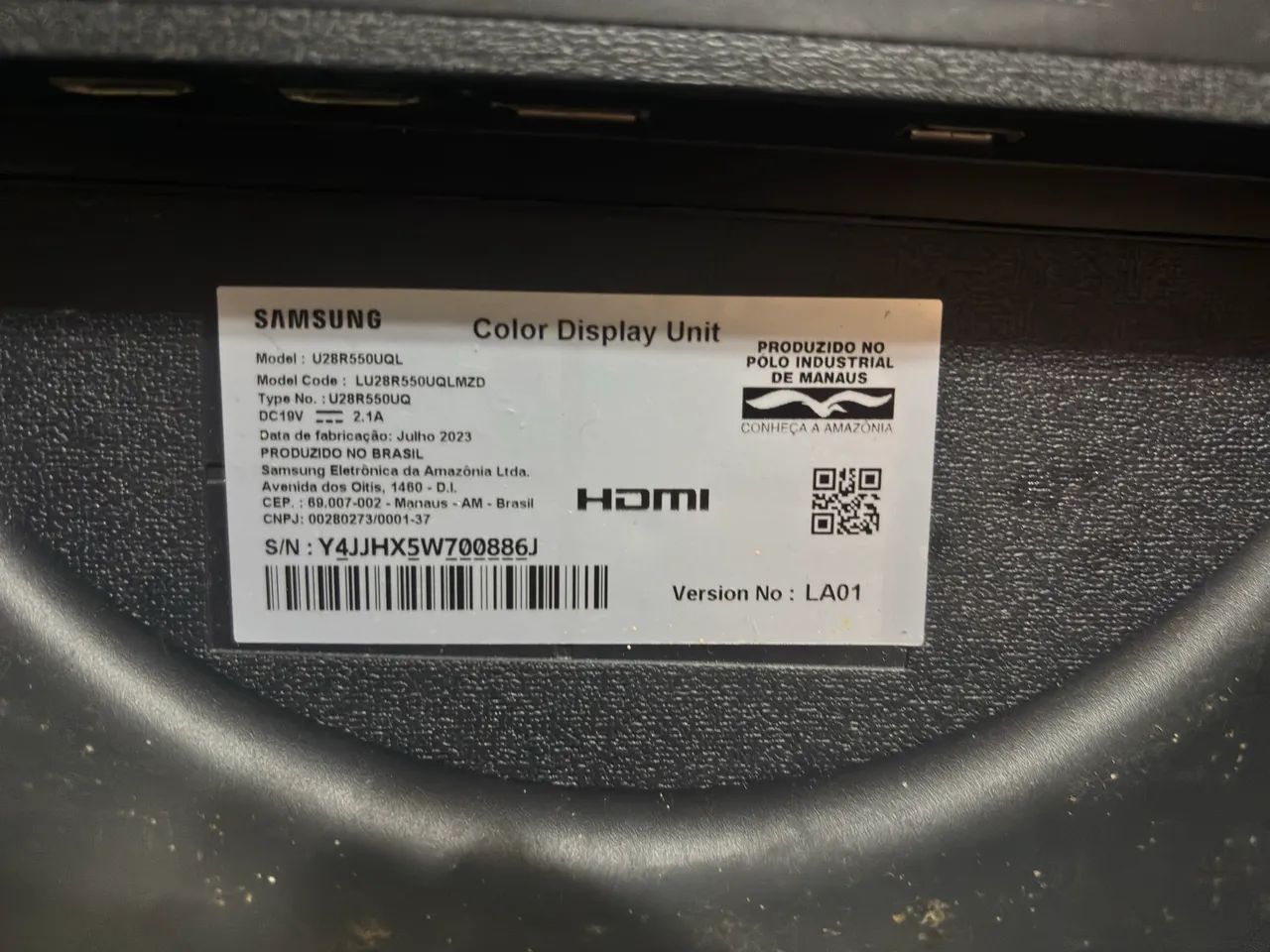 Só venda! Monitor 29 polegadas IPS Samsung UR55 (modelo: LU28R550UQLMZD) UHD - Foto 2