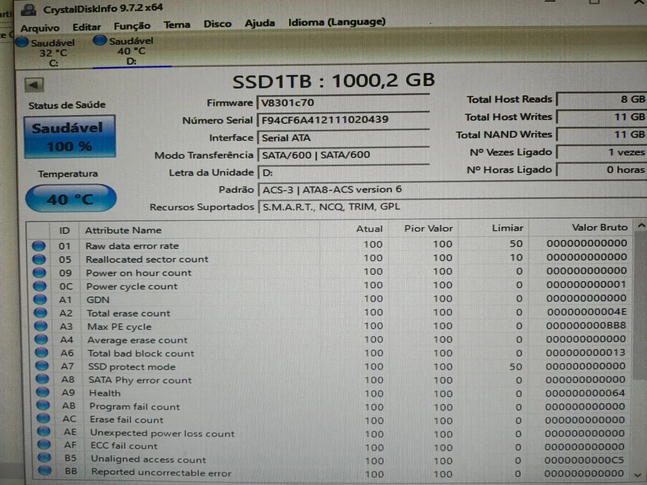 SSD Genérico M2 SATA 1TB - Foto 2