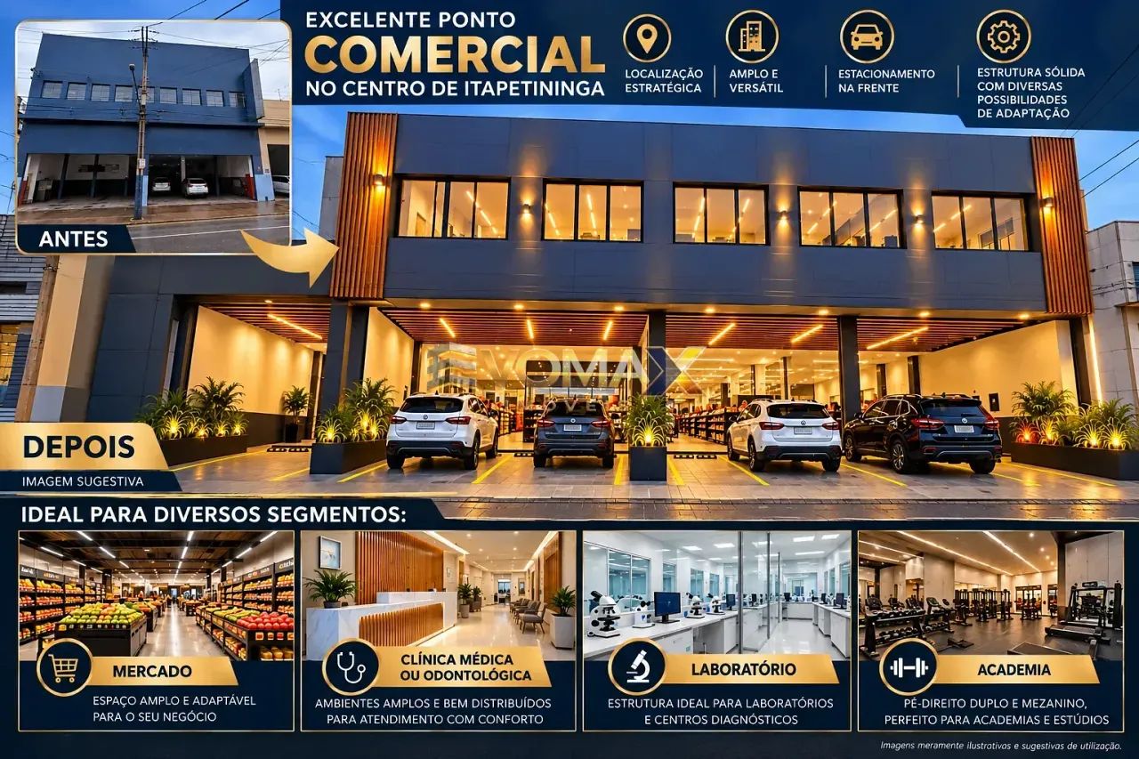 Ponto Comercial com 3 andares à venda, Centro, Itapetininga, SP