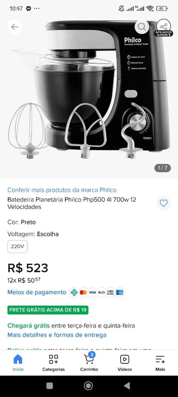 Batedeira planetária  - Foto 3