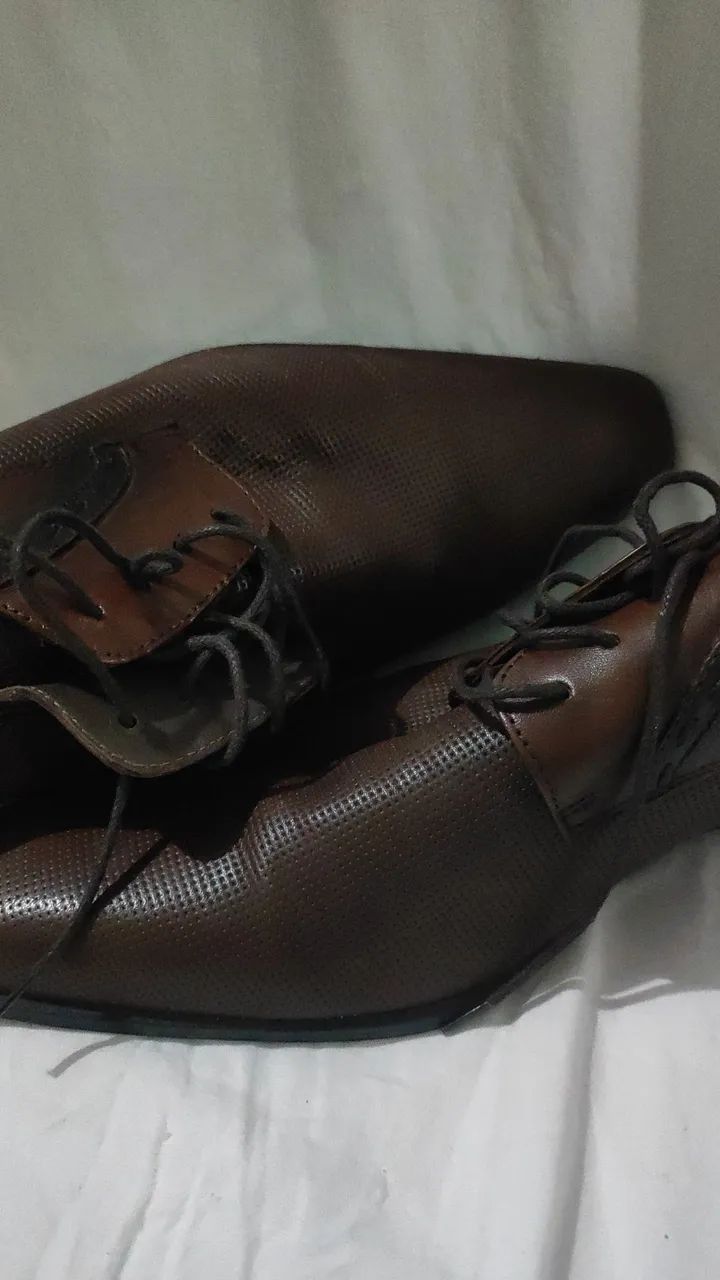 Sapato Social Derby Klus Original Marrom 43 - Foto 4