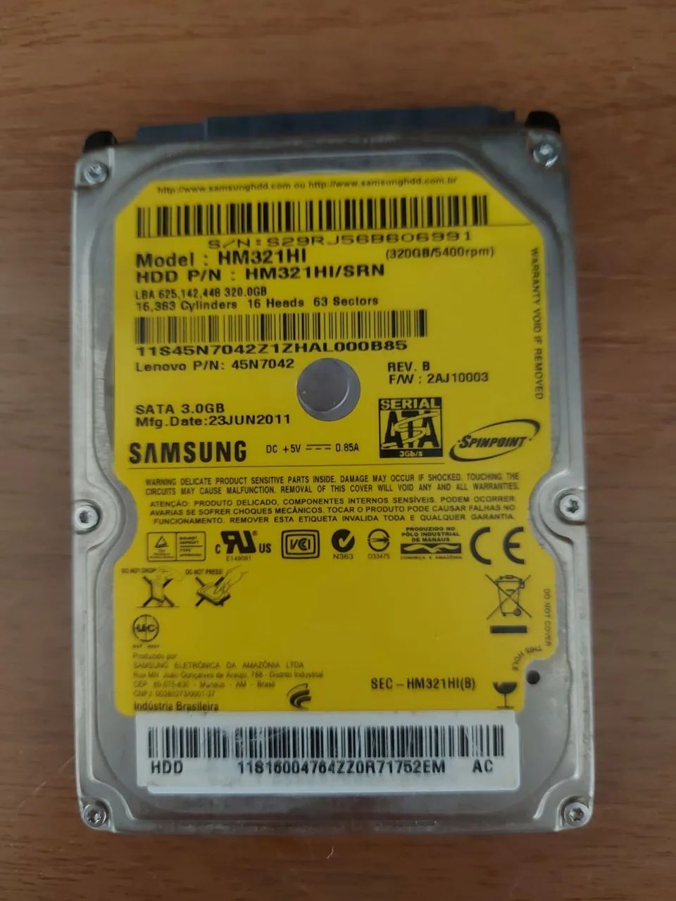 Hd 320gb ssd samsung