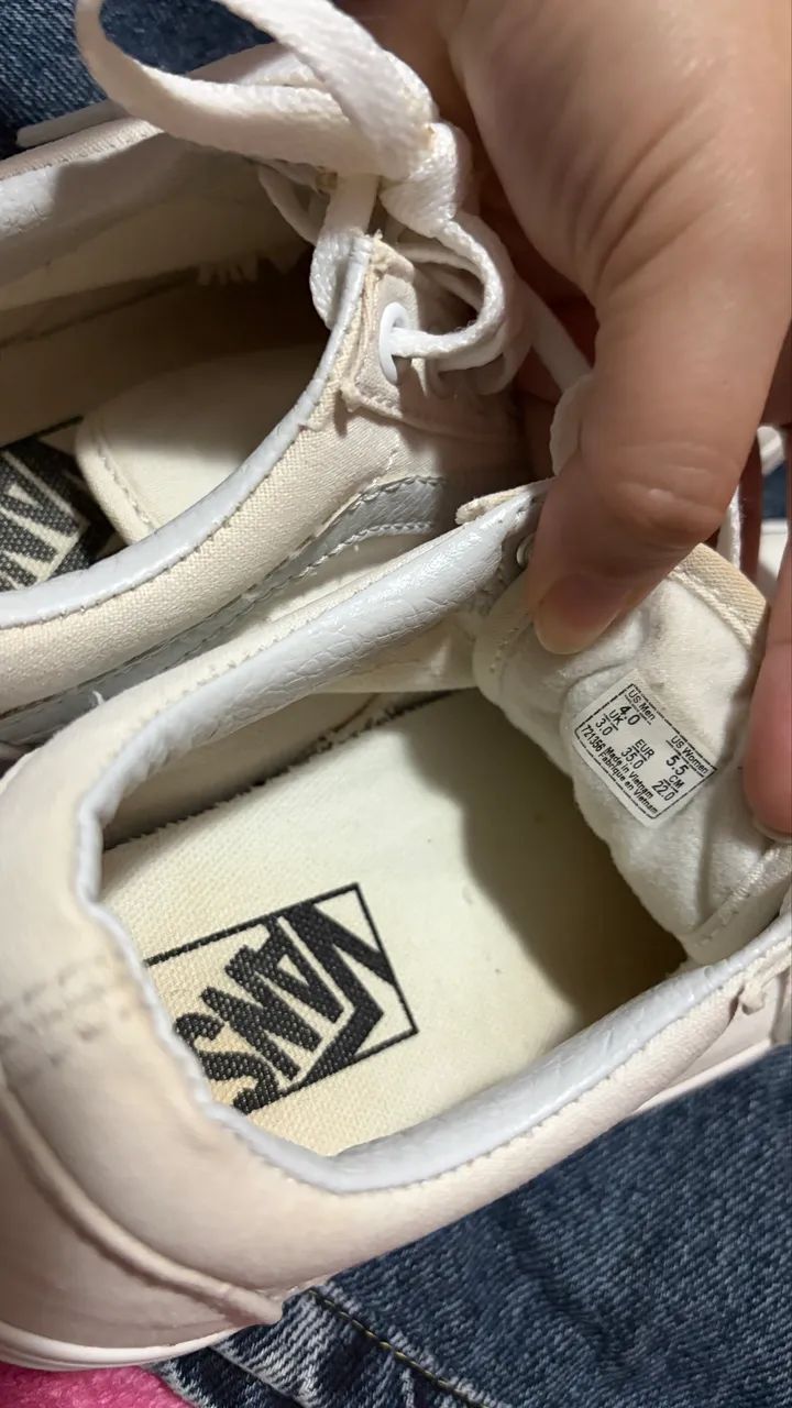 Tênis vans old Skool branco - Foto 4