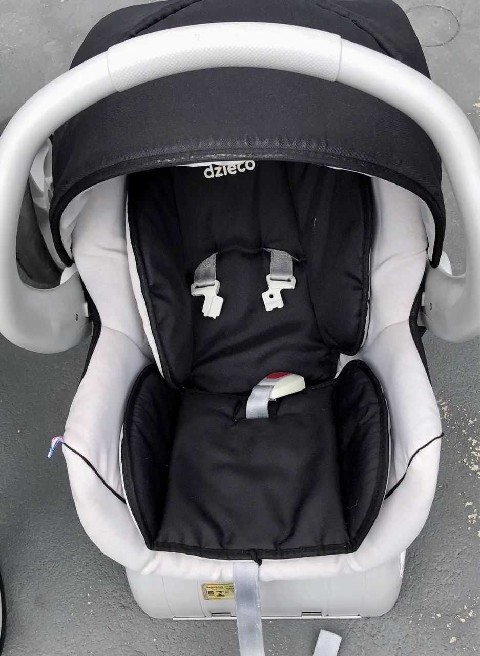 Kit Completo Carrinho de Bebê + Bebê Conforto + Base para Carro - Dzieco - Foto 4