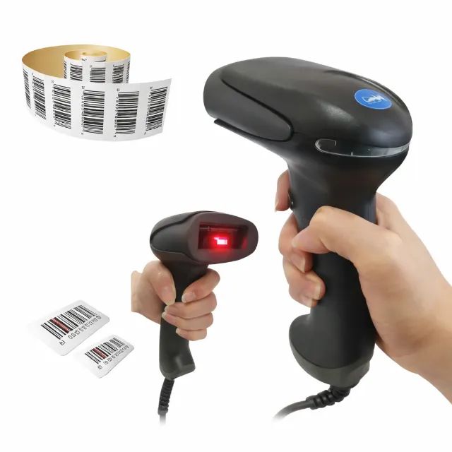 Leitor Código de Barras Knup KP-1026 USB com Fio Cabo 2m EAN POS Comercial pode retirar no