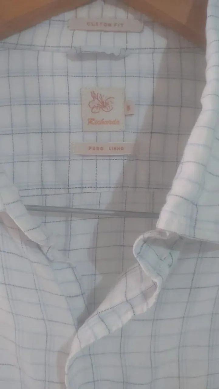 CAMISA RICHARDS PURO LINHO XADREZ  - Foto 2