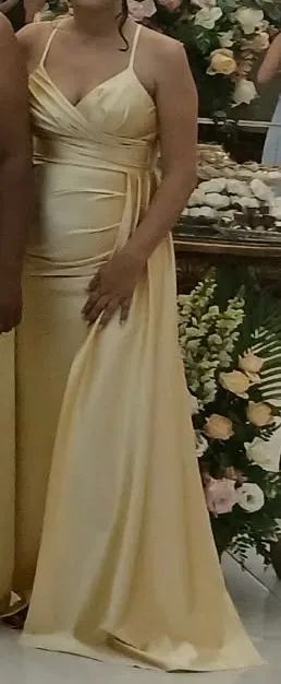 Vestido amarelo manteiga  - Foto 2