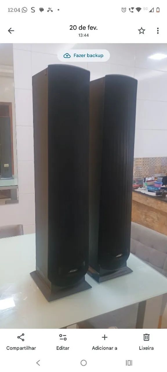 Par de caixa torre Philips FB 500 toda original funcionando perfeitamente  - Foto 3