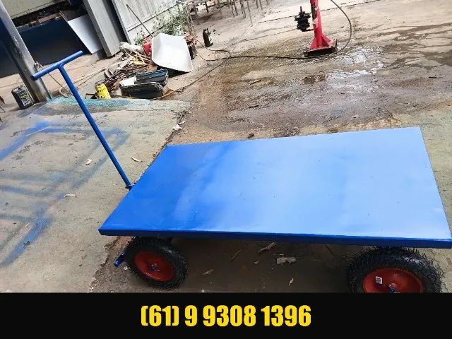 Carrinho Plataforma industrial 400kg - parcelo cartao - Foto 2
