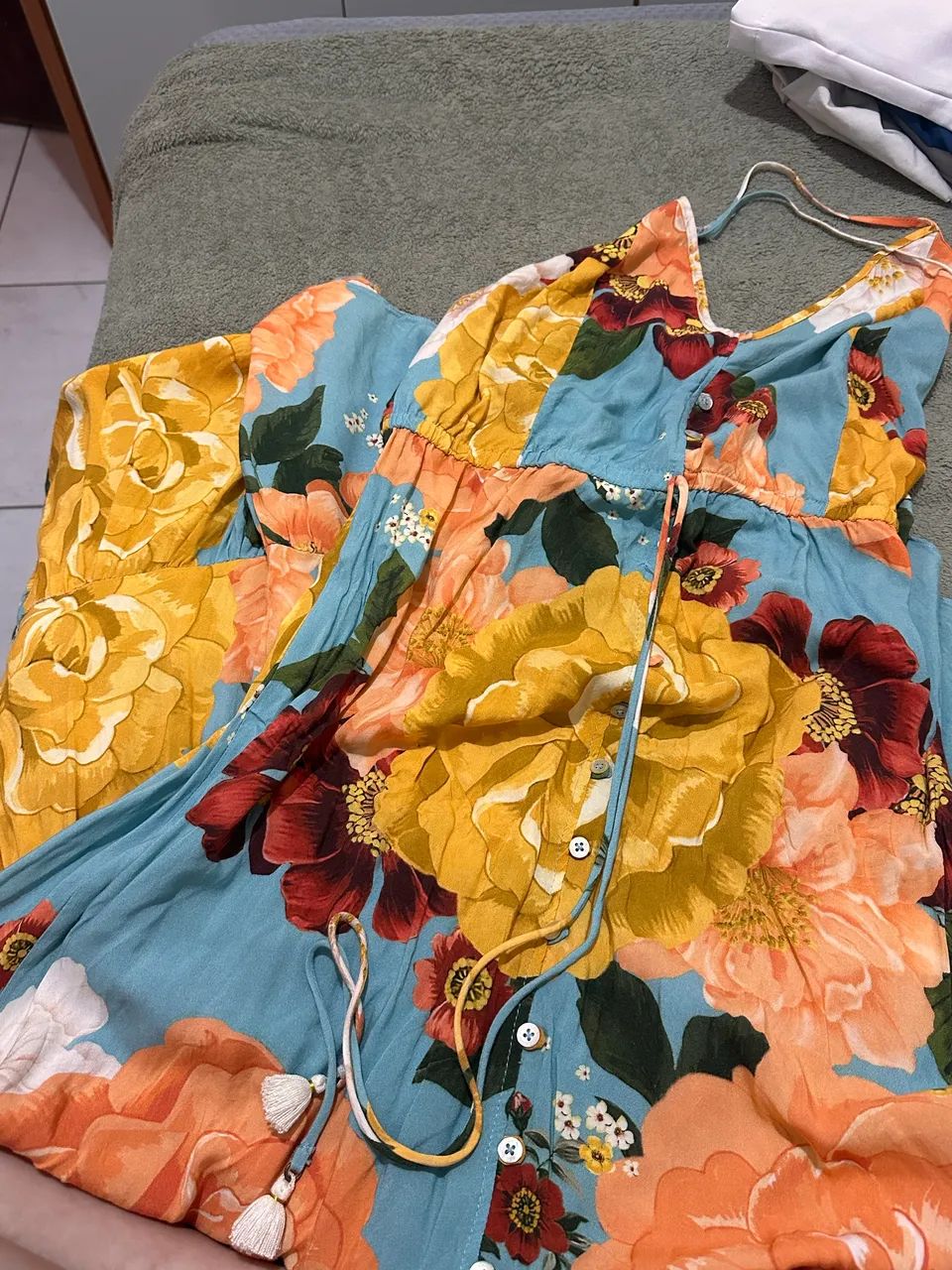 vestido farm florido