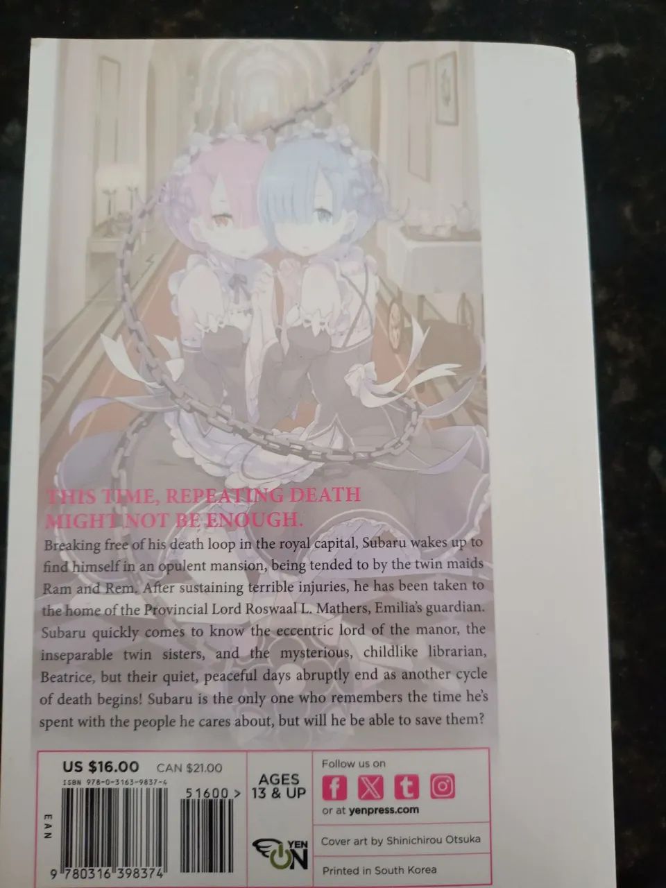 Livro de Re:zero volume 2 (Inglês) - Foto 2