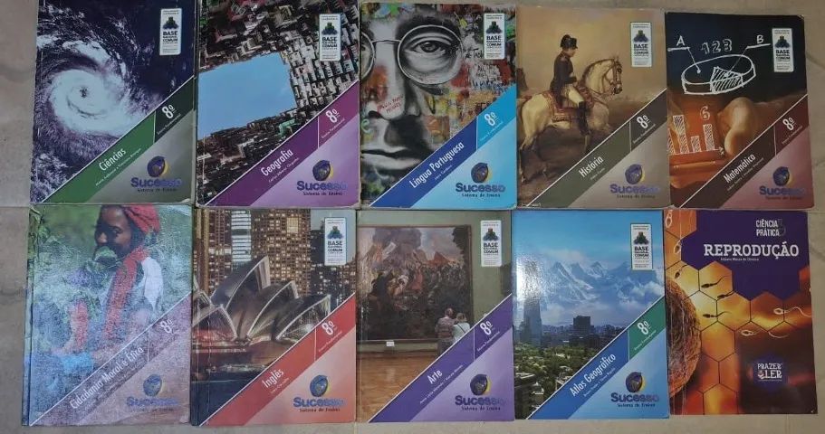 Livros 8°, 9° e 7° preço a combinar 