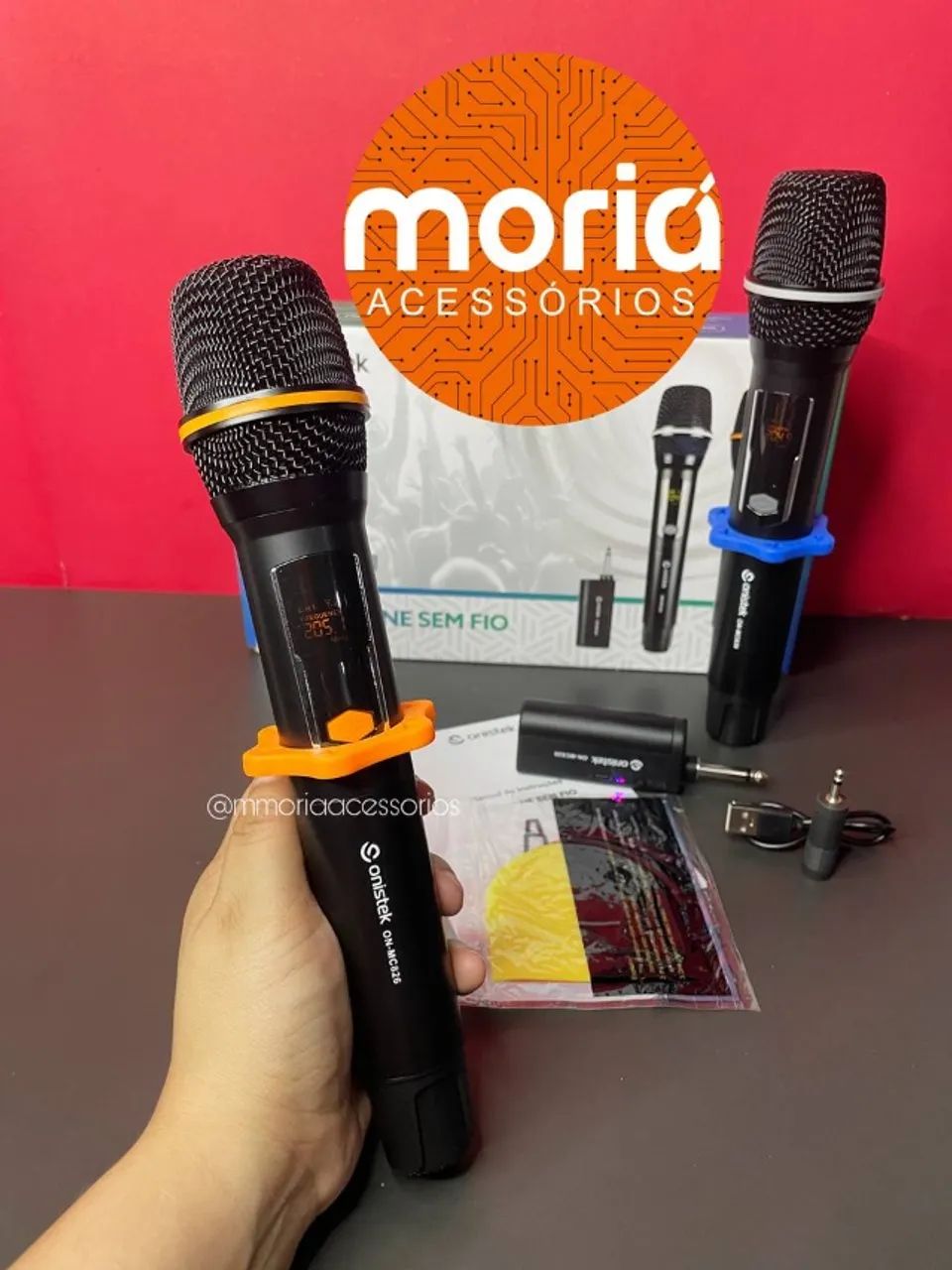 Microfone Duplo Sem Fio