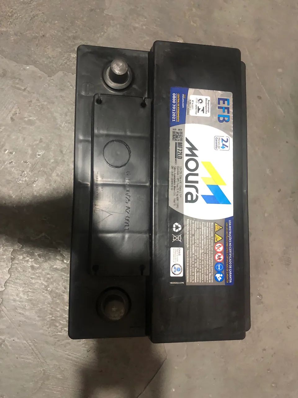 Bateria Moura MF72ld - Foto 3
