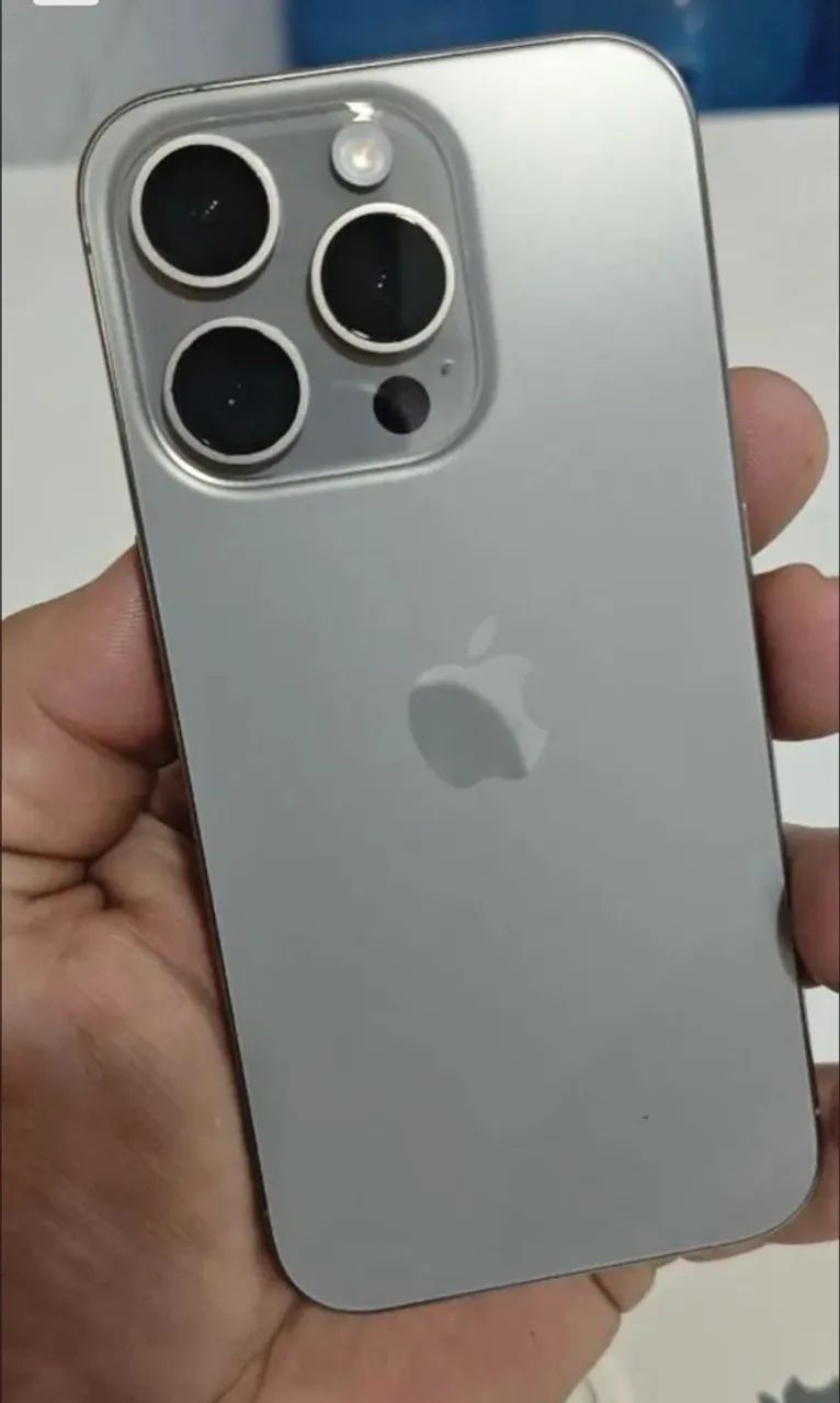 iPhone 15 pró titânio natural 