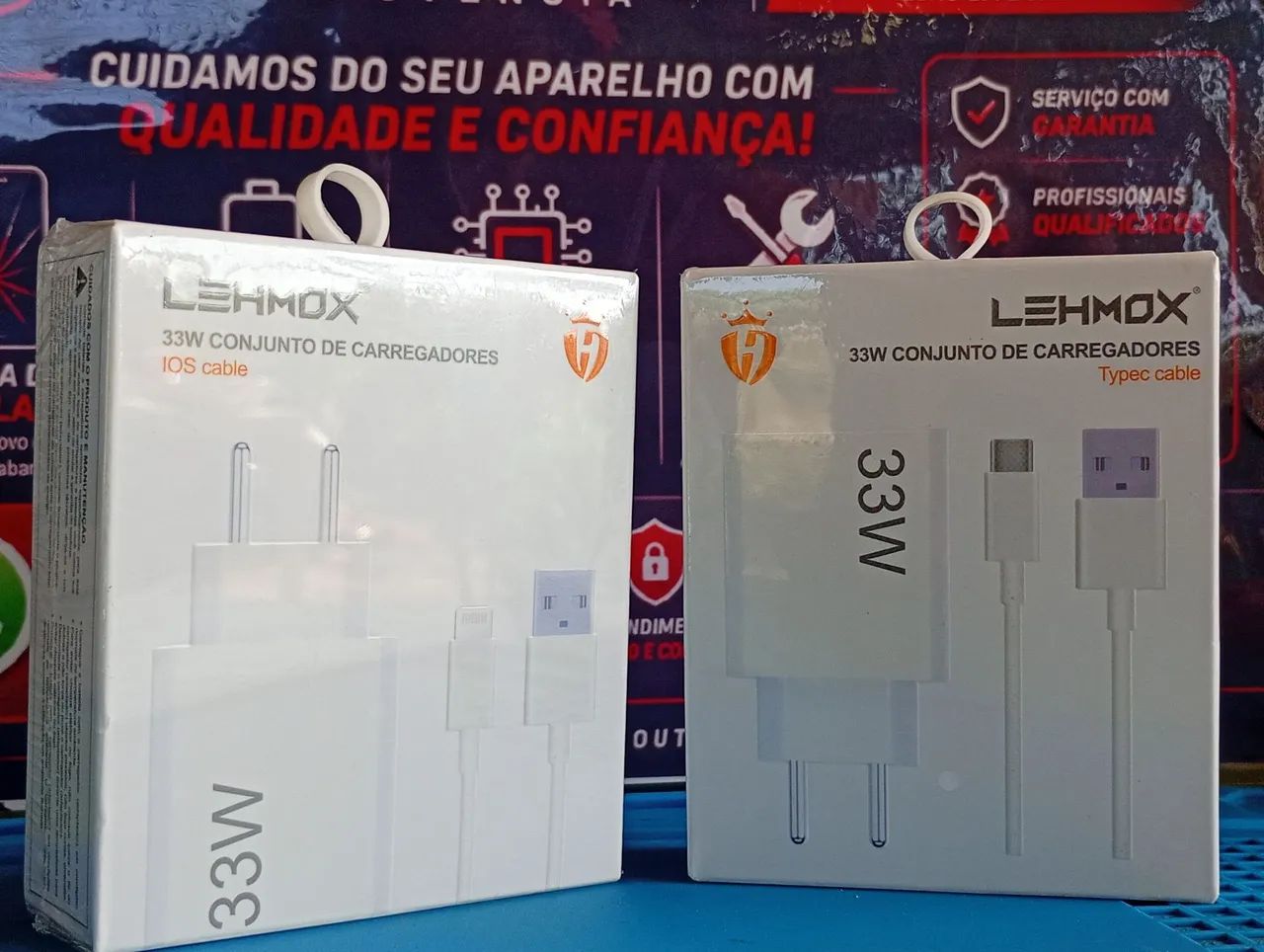 Carregador de iPhone e tipo C de 33w - Foto 3