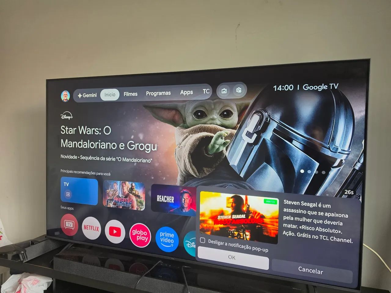Tv TCL premium C6K polegadas 4k