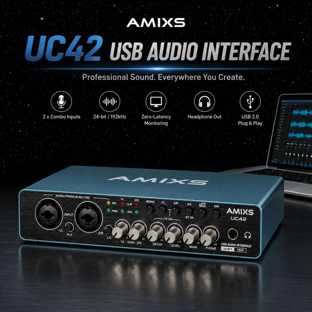 Interface de Audio Amixs uc42