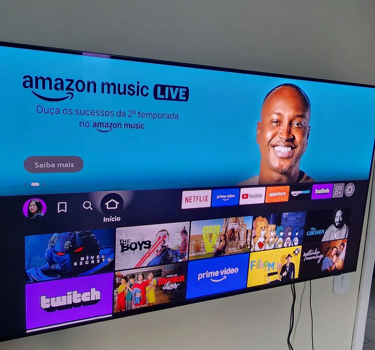 Fire TV Stick 4K Max - Original Amazon - Impecável<br> - Foto 4