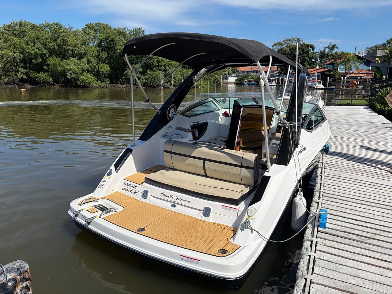 Lancha Focker 242 GTC Black Series - Revisões em dia - Pronta para navegar!  - Foto 7