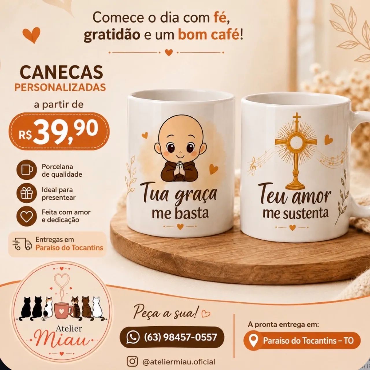 Personalizados em Paraíso do Tocantins | Canecas, Camisas, Ecobags e Bonés - Foto 2