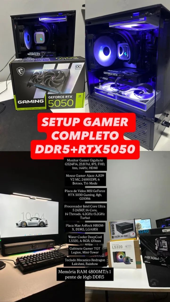 Pc Gamer Completo DDR5+RTX5050