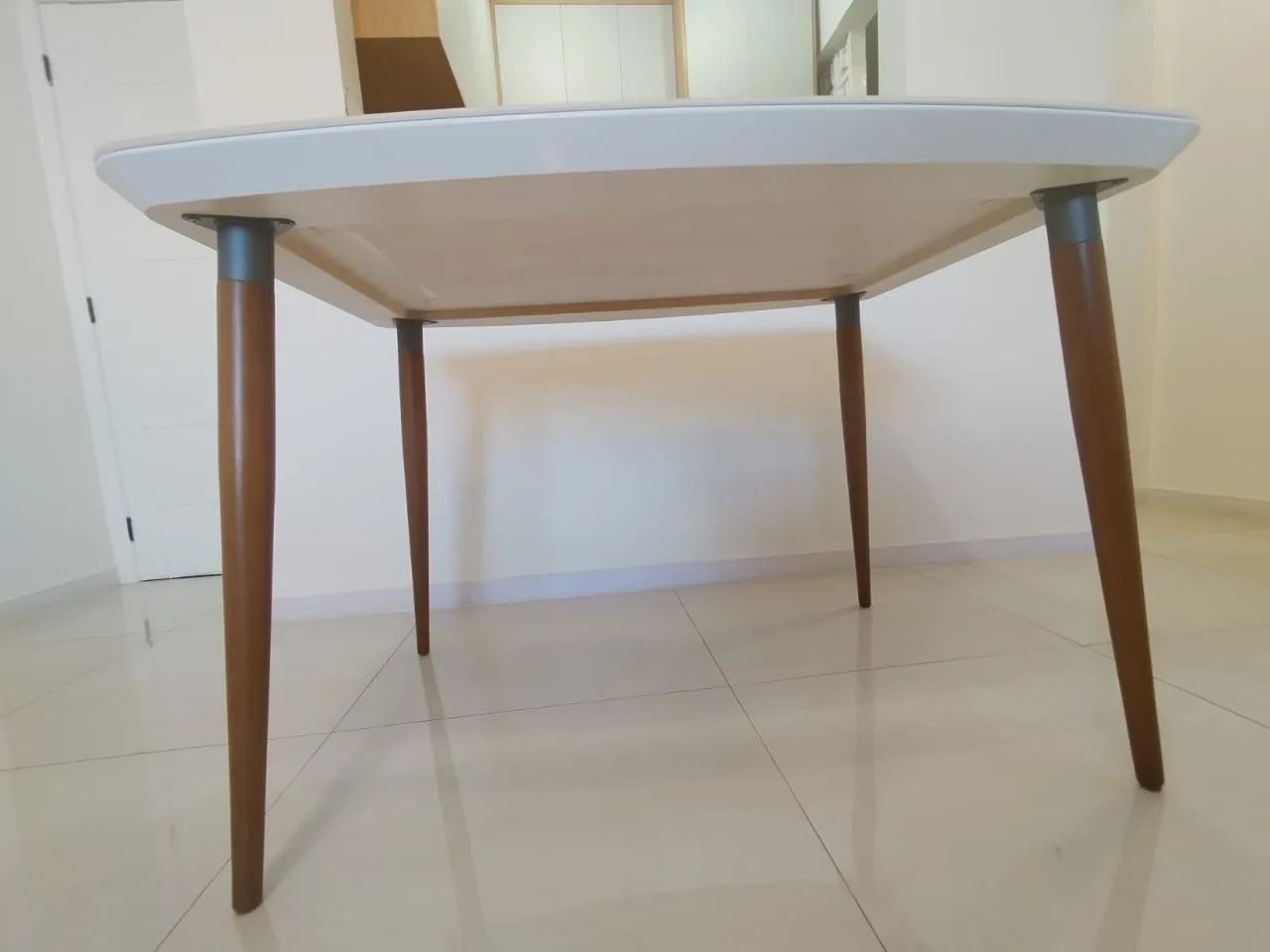 Mesa de Jantar Retangular com Vidro - Foto 4