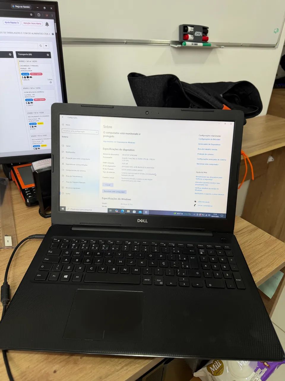 Notebook Dell inspirion 3584 I3