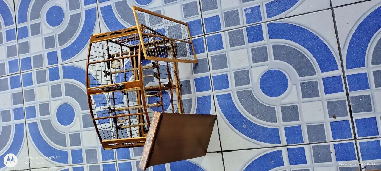 Vendo gaiola fundo removível usada porém bem conservada  - Foto 2