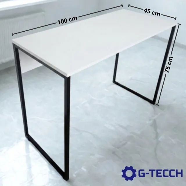 Escrivaninha 1m NOVA Mesa Industrial Multiuso para Notebook Computado de Escritório Estudo - Foto 5