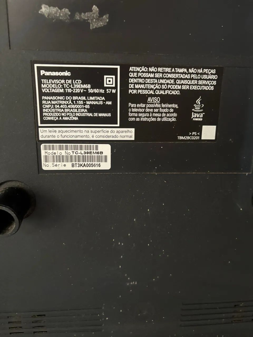 TV PANASONIC LCD 39 POLEGADAS  - Foto 2