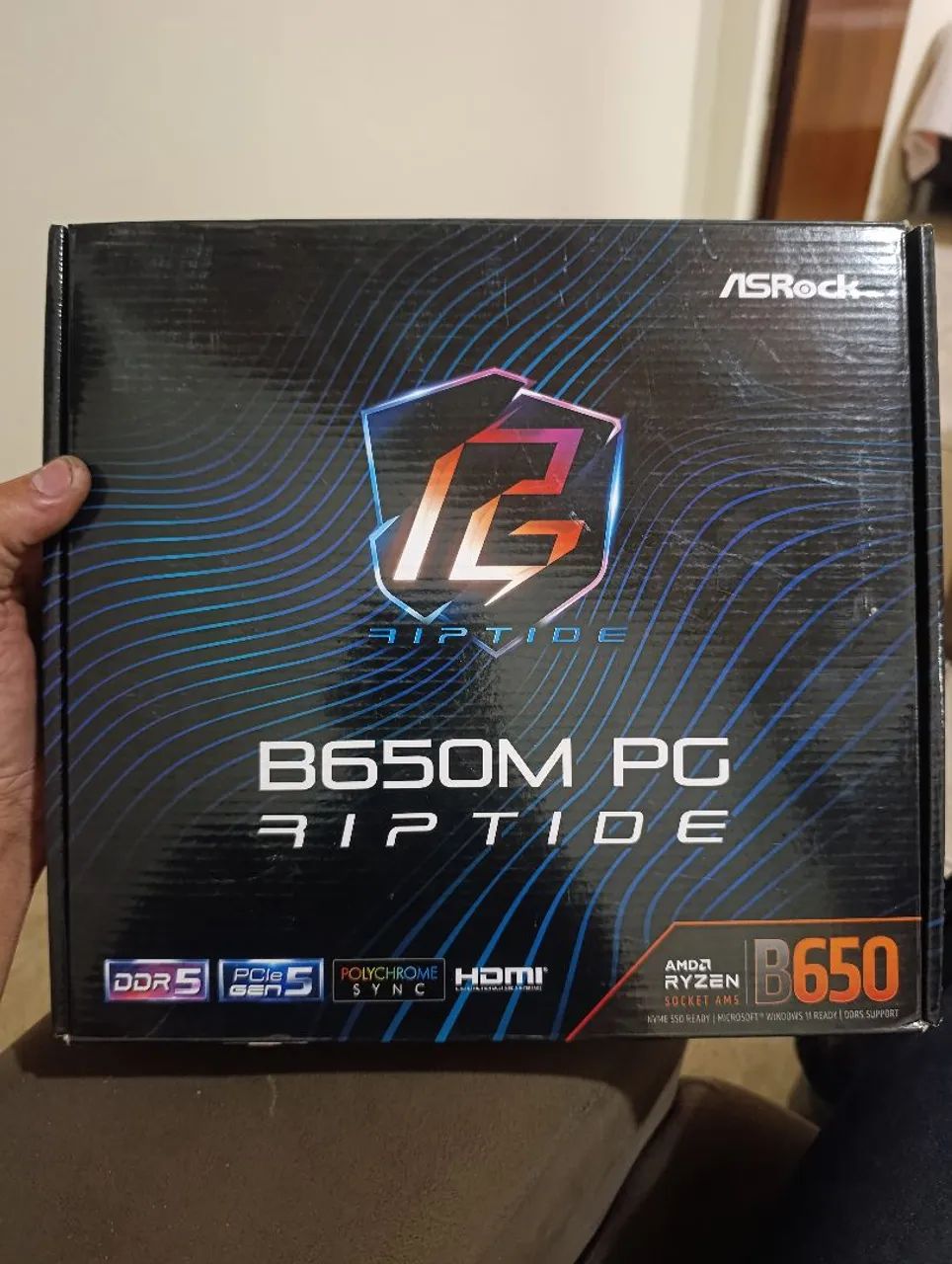 Placa Mãe ASROCK B650M PG RIPTID( seminova) - Foto 3
