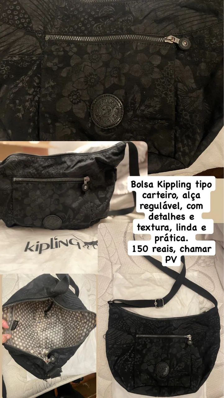 Bolsa Kippling preta 