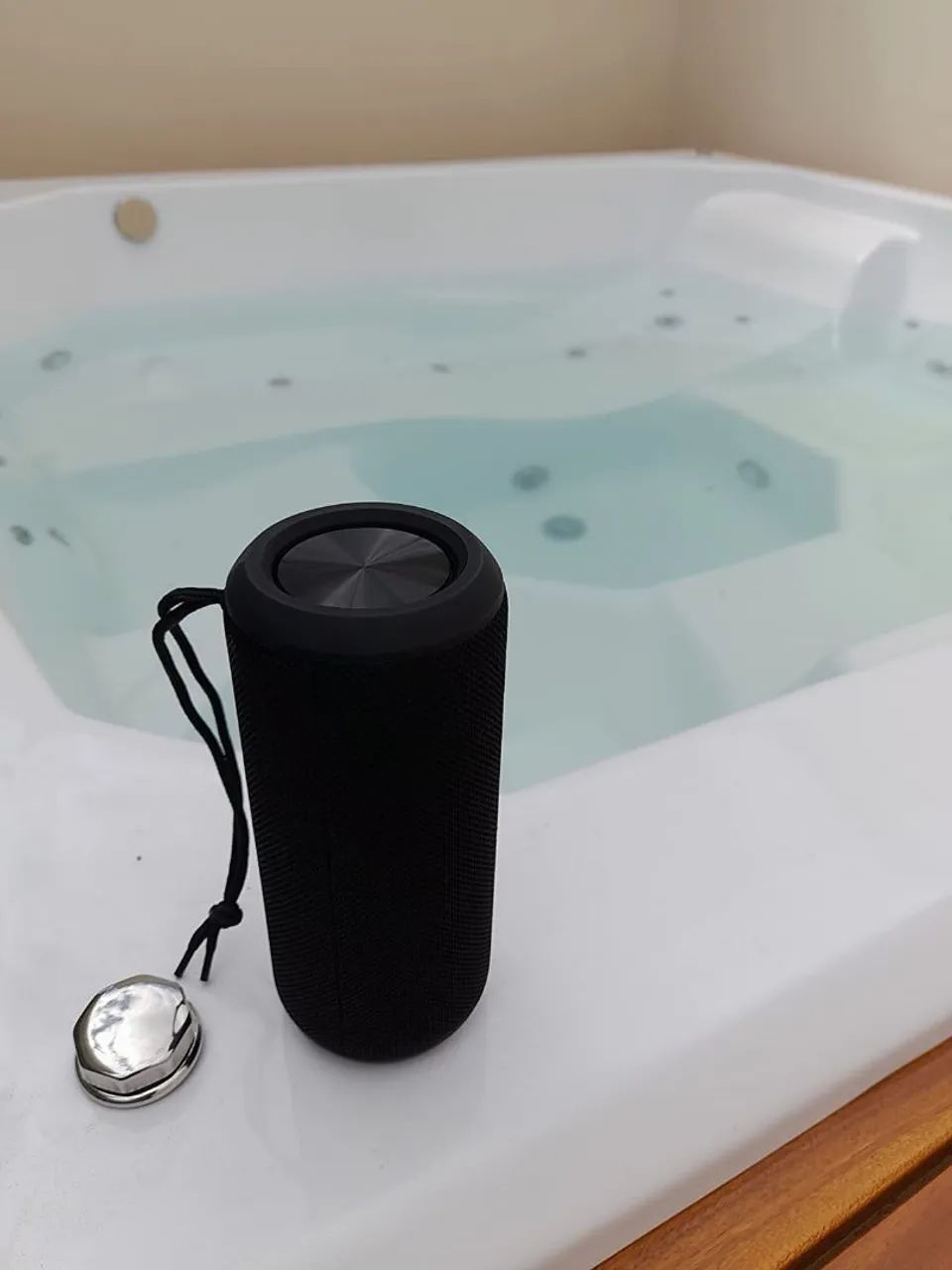 Caixa de Som Bluetooth com Microfone Multilaser - Bateria Recarregável - com alça - Foto 5