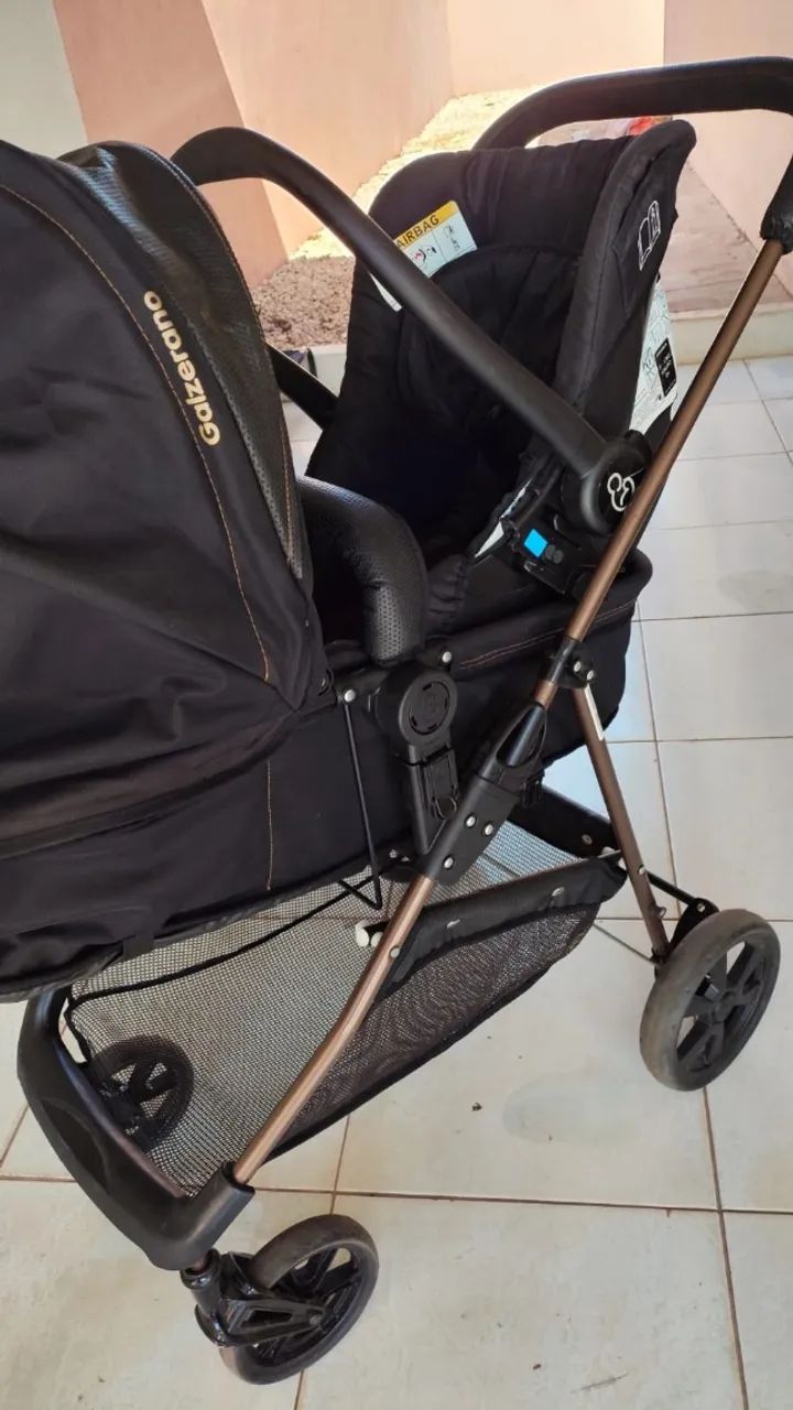 Carrinho de bebê Galzerano Napoli + bebê conforto - Foto 2