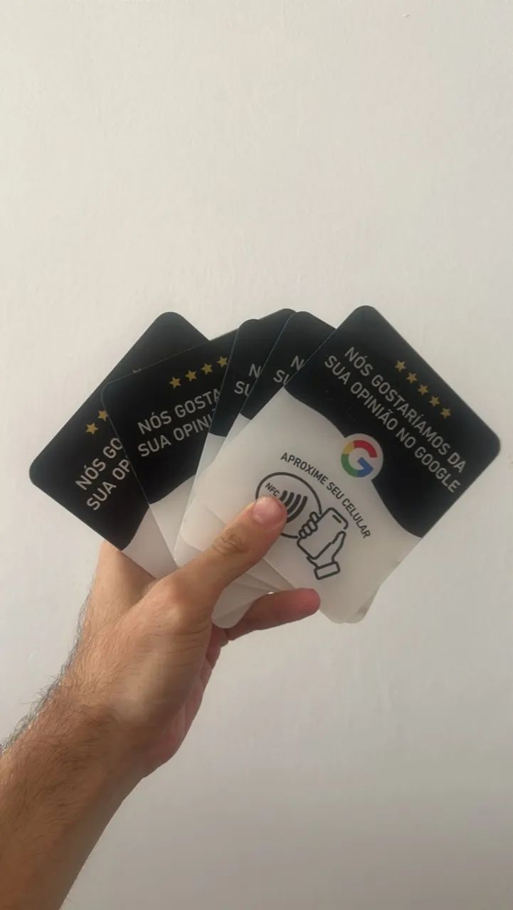 10x Placas nfc avaliação Google 