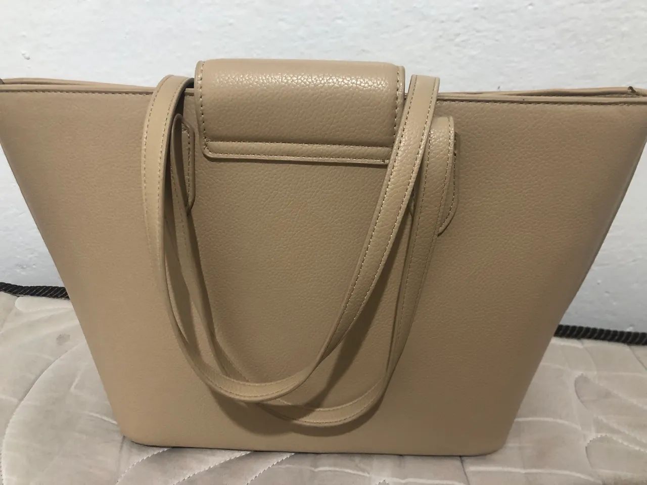 Bolsa Santa Lolla Estruturada Bege Claro - Foto 2