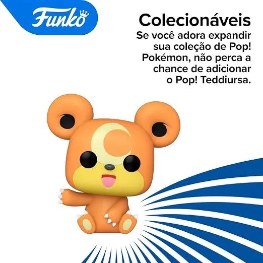 Boneco Funko Pop! Pokémon - Teddiursa - Foto 3