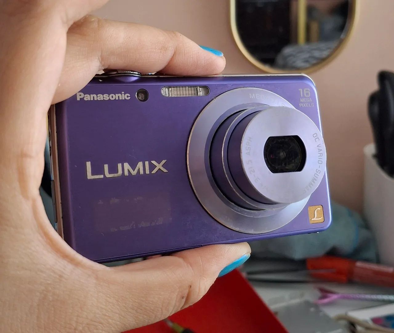 Cybershot Lumix Panasonic DMC FH8 16 megapixels lente Leica