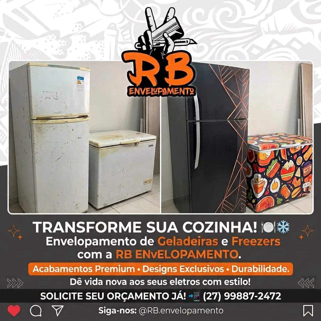Envelopamento geladeira e freezer  - Foto 2