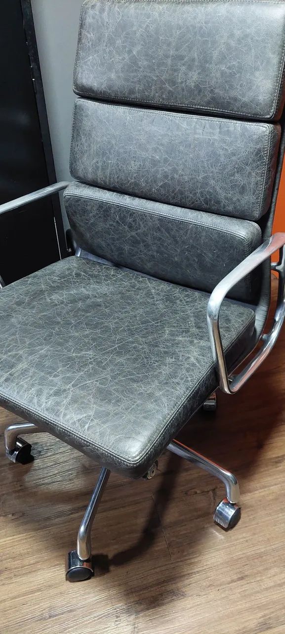 Cadeira Eames Presidente 100% Couro - Foto 3